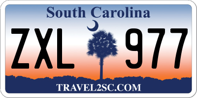 SC license plate ZXL977