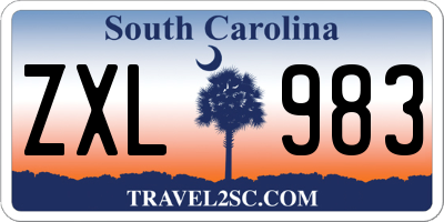 SC license plate ZXL983