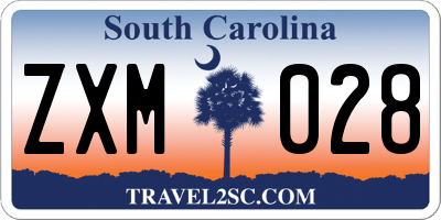 SC license plate ZXM028