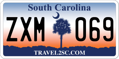SC license plate ZXM069