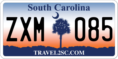 SC license plate ZXM085