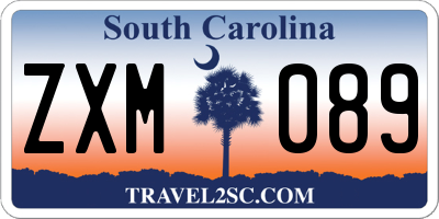 SC license plate ZXM089