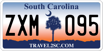 SC license plate ZXM095