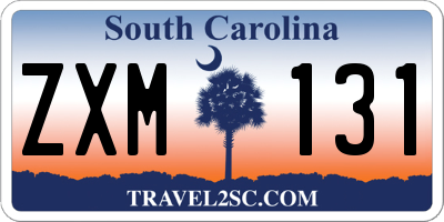 SC license plate ZXM131