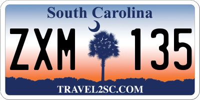 SC license plate ZXM135