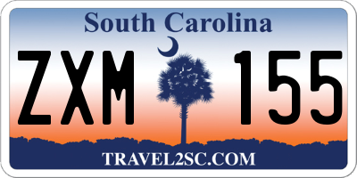 SC license plate ZXM155