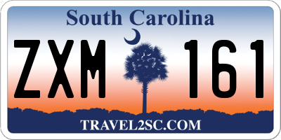 SC license plate ZXM161
