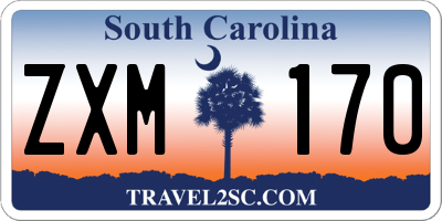 SC license plate ZXM170