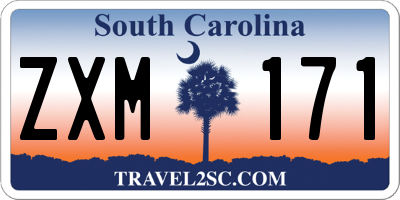 SC license plate ZXM171