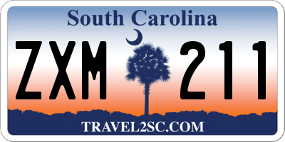SC license plate ZXM211