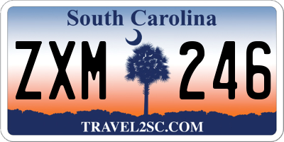 SC license plate ZXM246