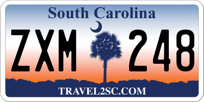 SC license plate ZXM248