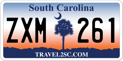 SC license plate ZXM261