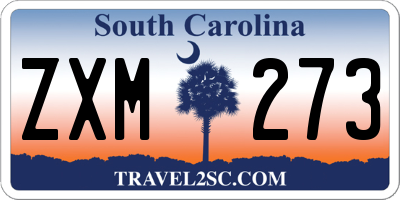 SC license plate ZXM273