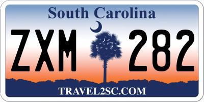SC license plate ZXM282