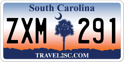 SC license plate ZXM291