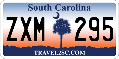 SC license plate ZXM295