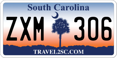 SC license plate ZXM306