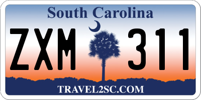 SC license plate ZXM311