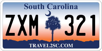 SC license plate ZXM321