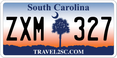 SC license plate ZXM327