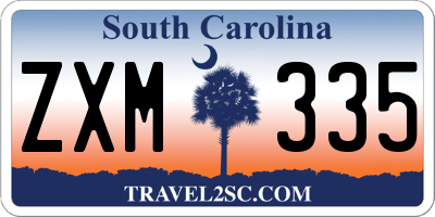 SC license plate ZXM335