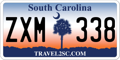 SC license plate ZXM338