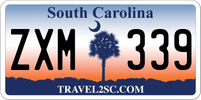 SC license plate ZXM339