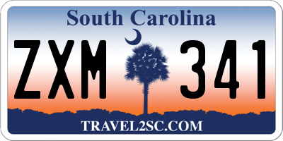 SC license plate ZXM341
