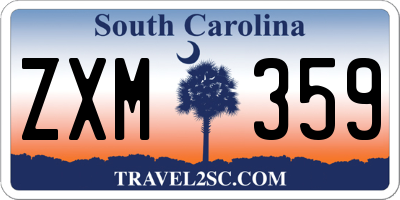 SC license plate ZXM359