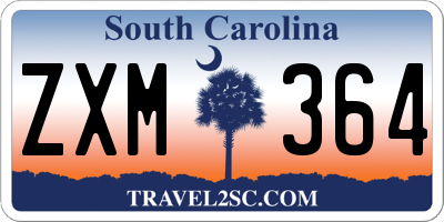 SC license plate ZXM364