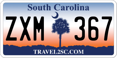 SC license plate ZXM367