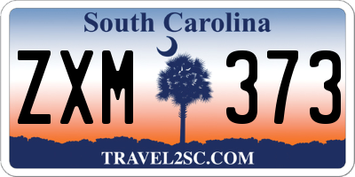 SC license plate ZXM373