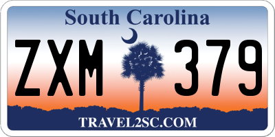 SC license plate ZXM379