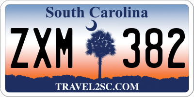 SC license plate ZXM382