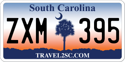 SC license plate ZXM395