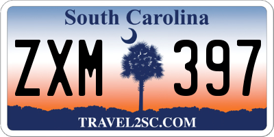 SC license plate ZXM397