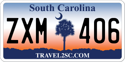 SC license plate ZXM406