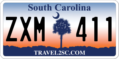 SC license plate ZXM411