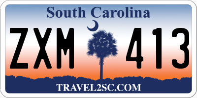 SC license plate ZXM413