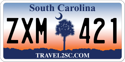SC license plate ZXM421