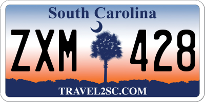 SC license plate ZXM428