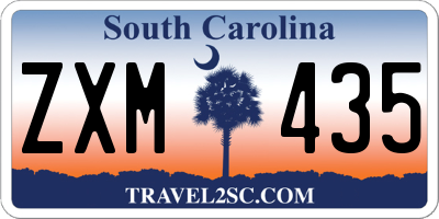 SC license plate ZXM435