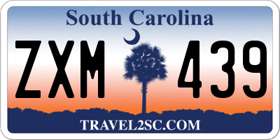 SC license plate ZXM439