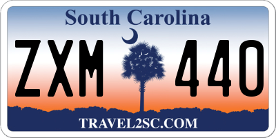 SC license plate ZXM440