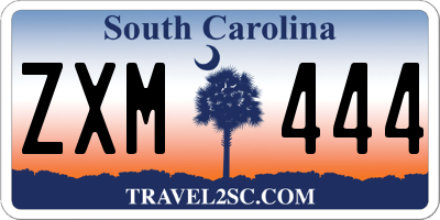 SC license plate ZXM444