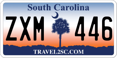 SC license plate ZXM446