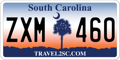 SC license plate ZXM460