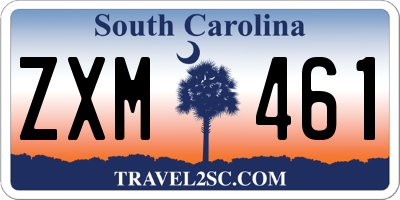 SC license plate ZXM461