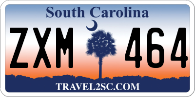 SC license plate ZXM464